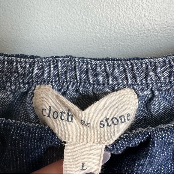 Blue Cloth & Stone Cut-Out Blouse from Anthropologie in size L - Picture 5 of 6